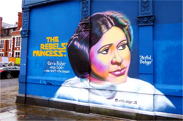 Artful Dodger - Princess Leia - Mural