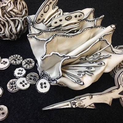 Sewing Detail by Katharine Morling